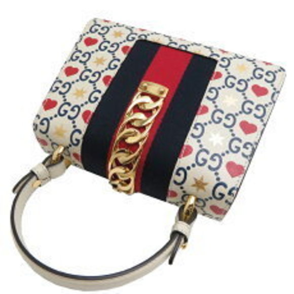 Gucci Sylvie Leather Bag Handbag White - Picture 4 of 9